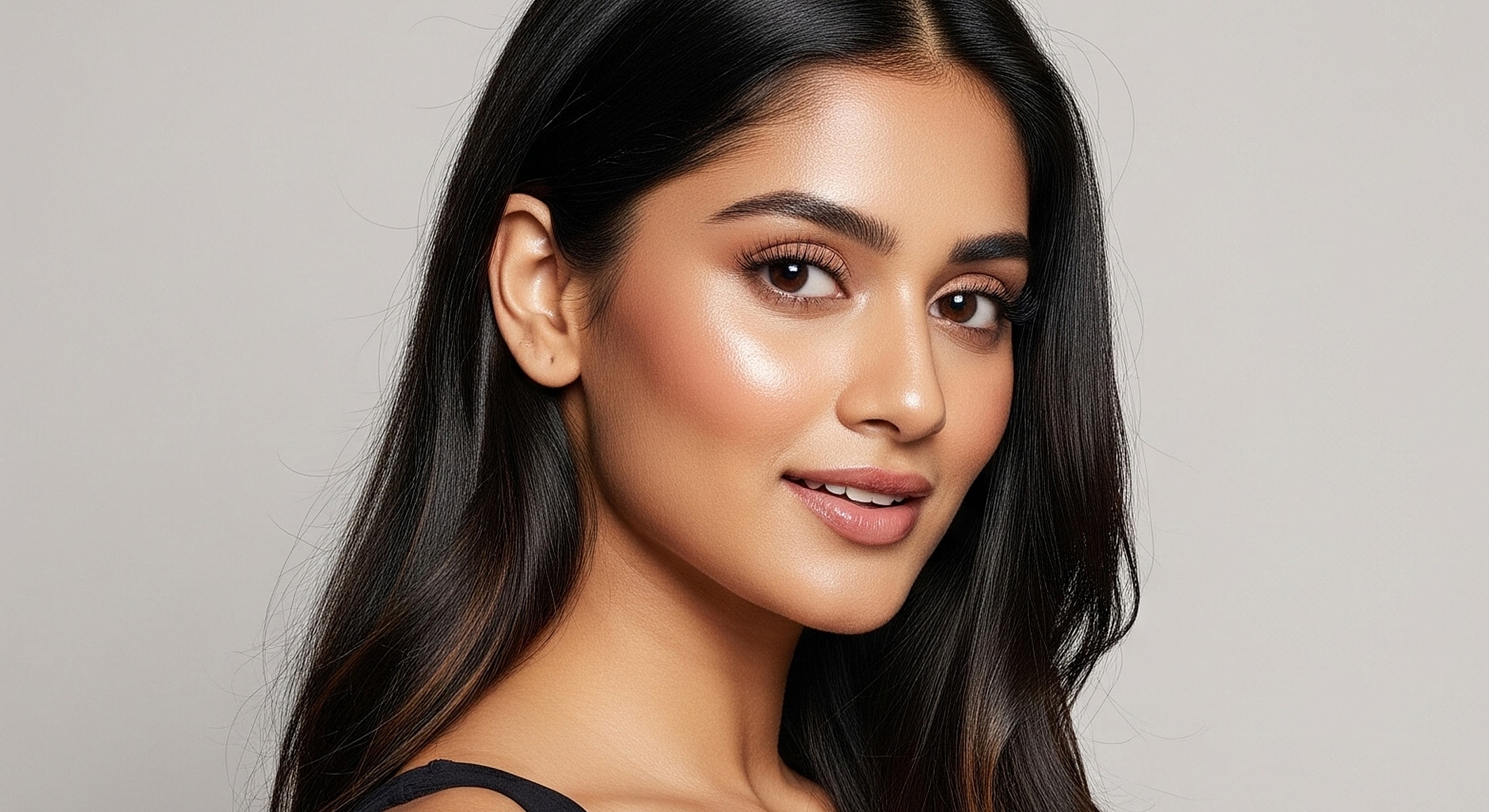 Profile portrait of a woman with elegant features.